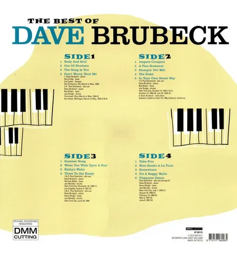 Dave Brubeck The Best Of 2lp Vinilo Nuevo Musicovinyl