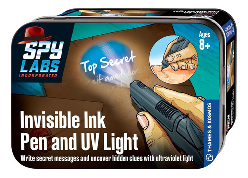 Thames & Kosmos Spy Labs Inclápiz De Tinta Invisible Y Luz U