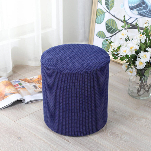 Reposapiés Taburete Para Pies Muebles De Terciopelo Azul