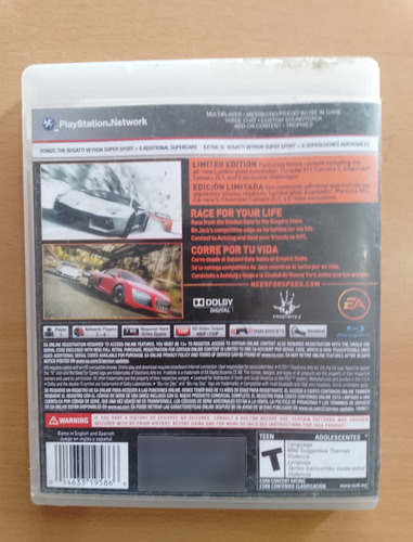 Need For Speed The Run Para Ps3 Usado (Usado)