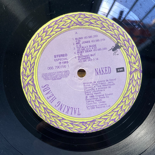 Lp Talking Heads Naked