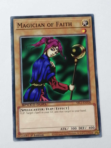 Speed Duels Yugioh Magician Of Faith Maga Fe Comun Original
