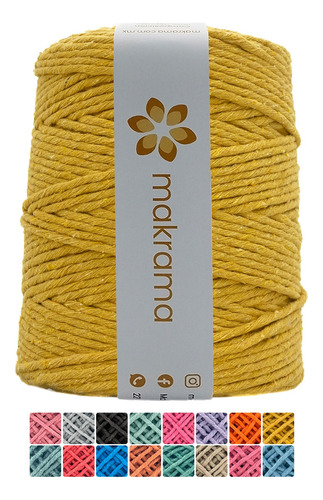 Hilaza De Algodón Para Macrame 3mm Colores