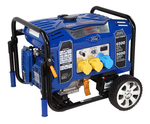 Generador portátil Ford FG7750PE 6500W monofásico con tecnología AVR 110V/230V