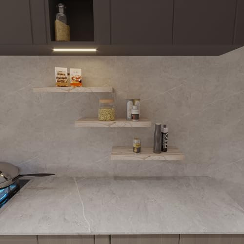 Estantes De Pared Madera Maciza Almacenamiento Dormitorio Sa