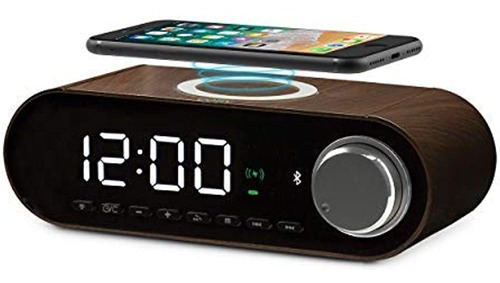 Reloj Despertador Led Digital Coby Altavoces Bluetooth Hd De