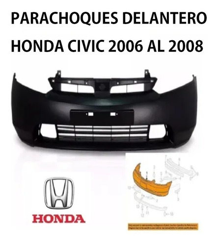 Parachoques Delantero Honda Civic Emotion 2006-2007-2008