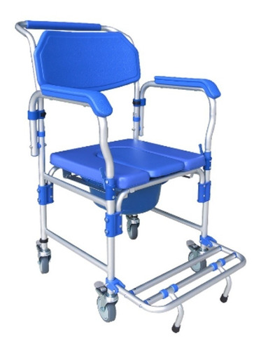 Cadeira Sanitária Higiênica De Banho Alumínio D60 Dellamed