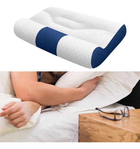 Almohada Cervical, Almohada De Cama Para El Sueño Para Azul