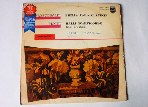 Rafael Puyana - Piezas Para Clavecin - Disco Lp Vinilo