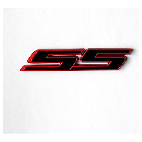 Emblema Ss Oem 3d Camaro, Marco Rojo Ss Línea Roja