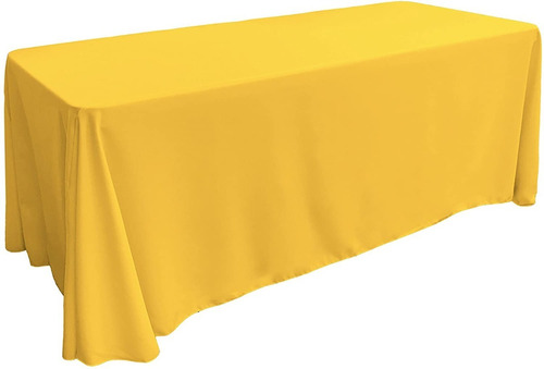 Mantel Para Mesa Rectangular 228x335cm Amarillo Nuevo