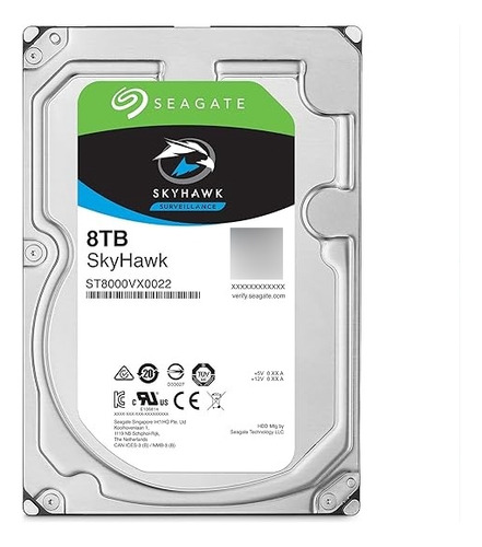 Seagate Skyhawk Disco Duro De Vigilancia De 8 Tb Sata 6 Gb/s