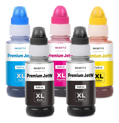 5x Tinta Para Hp Gt53 Gt52 502 514 515 517 519 532 581 615