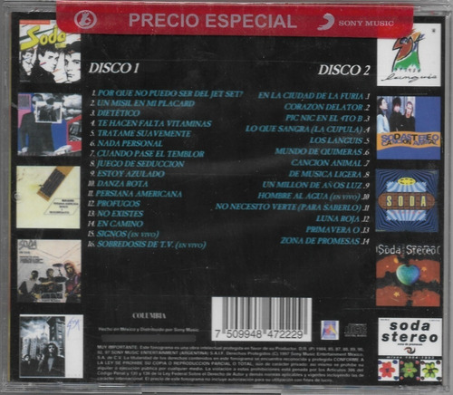 Soda Stereo - Chau Soda Cd Doble Nuevo!!