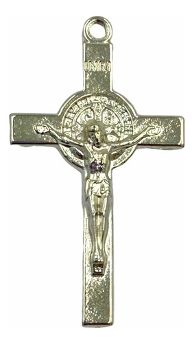 Kit 50 Crucifixo De São Bento Pra Confecção De Terço E Dezen