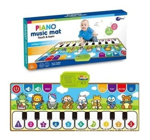 Piano Touch Musical Alfombra 80x30cm Bebes Niñxs Diversion 