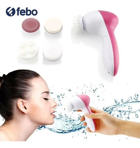Exfoliador Facial 5 En 1 Spin Spa Accesible Limpieza Poros
