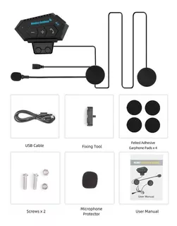 Auriculares Inalámbricos Bluetooth Para Casco De Moto