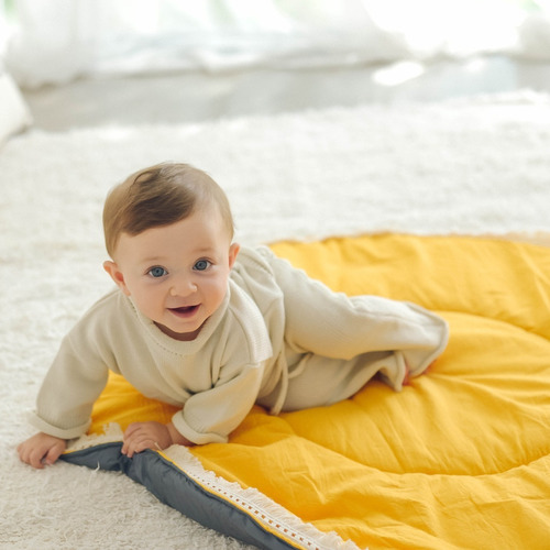 Manta Alfombra Antigolpe Bebe Playmat Tela Textil Piso Tusor