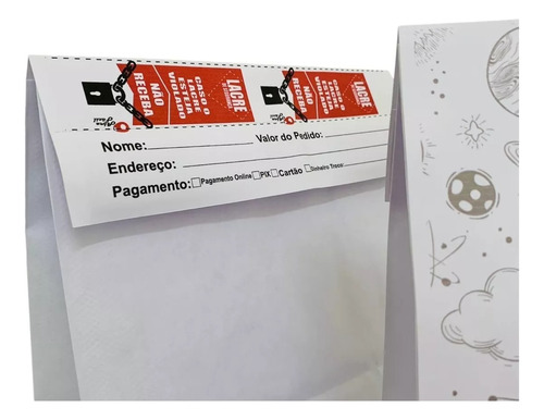 Saco Para Delivery Branco Personalizado Com Seu Logo 1000und