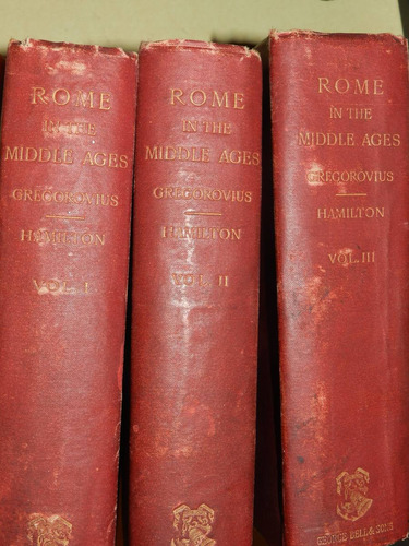 * Rome In The Middle Ages - F.  Gregorovius - Tomos 1 A 3