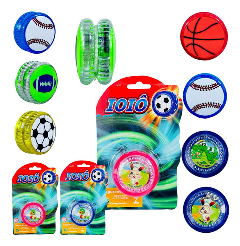 Kit 4 Io-io (ioio,yo-yo) Infantil Com Led