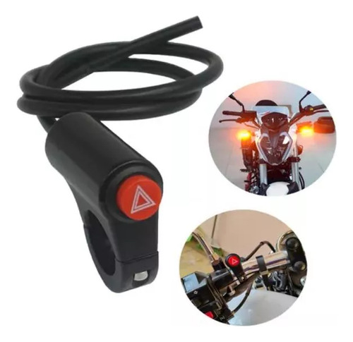 Boton Switch Intermitentes Para Moto, Manillar Premium