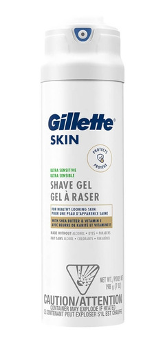 Gel Afeitar Gillette Skin Ultra Sensitive Vitamina E 198g