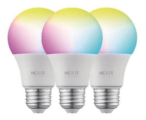 Focos Led Inteligentes Nexxt - Pack De 3 Focos Multicolor