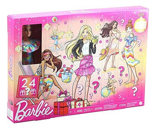 Calendario De Adviento De Barbie Con Muñeca Barbie 