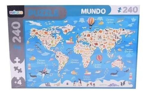 Puzzle Rompecabezas Mundo 240 Piezas Uniesco Playking