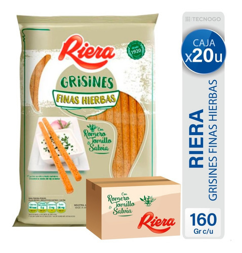 Caja Grisines Riera Integrales Hierbas Finas Pack