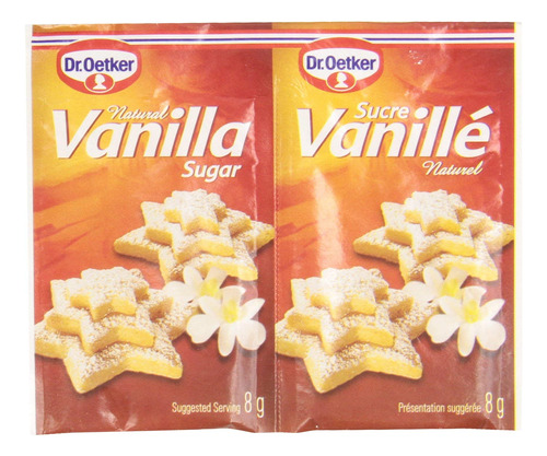 Dr. Oetker Azucar De Vainilla - Natural - 6 × 0.28 Oz