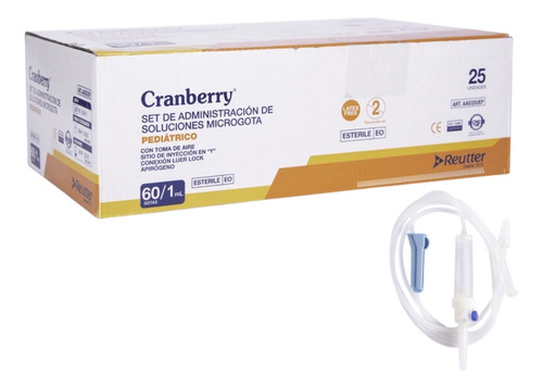 Set Administración Microgoteo 60g/ml-bajada De Suero X25 Un.