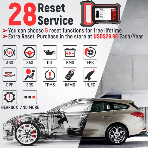 Escáner Thinkcar Thinkscan Plus S7 Obd2 Escáner Multisistema