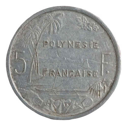  Moneda Francia Polynesia Francesa 1965  