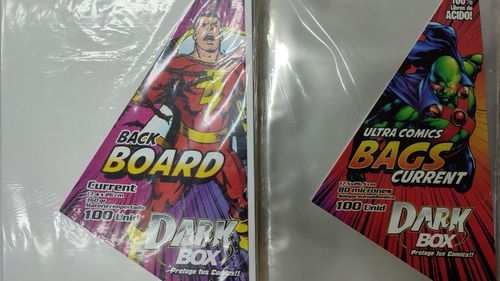 Dark Box Bolsas Protectoras + Back Boards Tamaño Current