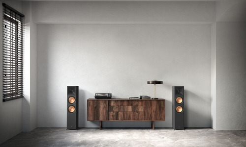 Sistema De Audio Klipsch 2.0.2 Par De Torres Rp-8060faii Ebo Ebony