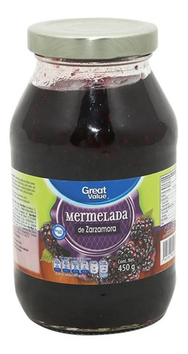 Mermelada De Zarzamora Great Value 450 G