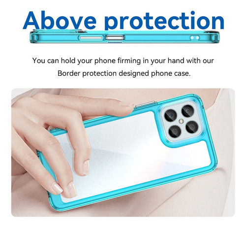 Jidihu Capa Para Honor X8 Transparente Anti-queda