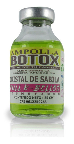 Ampolla Capilar Botox Cristal De Sabila - mL a $821