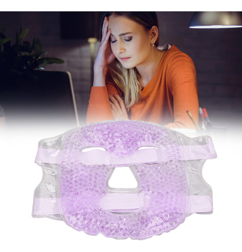 Mascarilla Facial Con Perlas De Gel Para Reducir La Migraña
