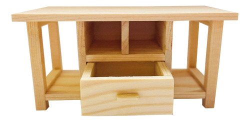 Mini Mesa Auxiliar De Madera En Miniatura, Modelo De