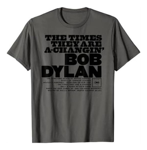 Playera Oficial De Bob Dylan Los Tiempos Están Cambiando