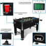 Terceira imagem para pesquisa de mesa de pebolim impar sports profesional black cor preto com bonecos de plastico e bolas incluida