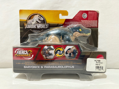 Figura Jurassic World Fierce Changers 2 En 1 Mattel