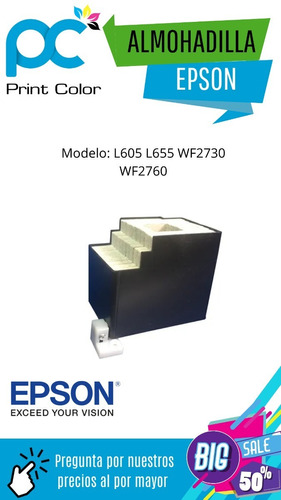 Almohadilla Epson L 605 L655  Wf2730 Wf2760