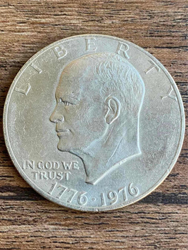 Moneda 1 Un Dolar Eisenhower Bicentario Usa Eeuu - 1976