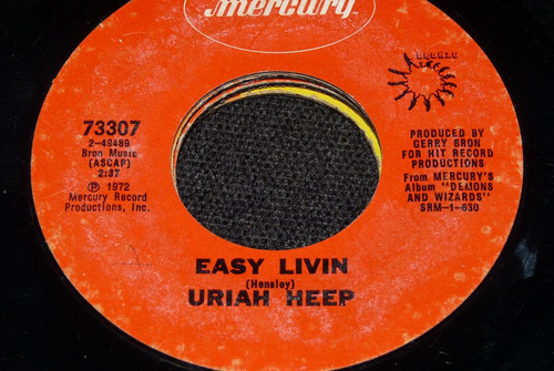 Jch- Uriah Heep Easy Livin 45 Rpm Vinilo